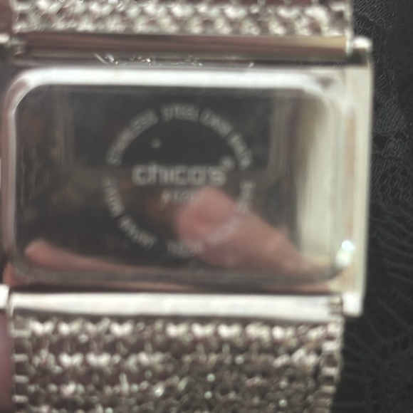 Chico’s Chain link Rhinestone Watch. - Picture 5 of 8